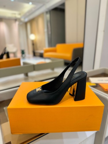Louis Vuitton Womens Shoes Pumps Luxury Brand Swing Slingback Pump 1AGUIT 8.5cm Heel with Original Box Whatsapp【+1-3239614486】