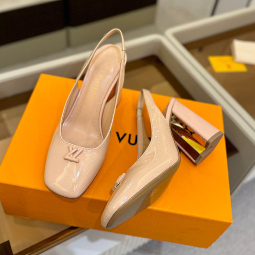 Louis Vuitton Womens Shoes Pumps Luxury Brand Swing Slingback Pump 1AGUIT 8.5cm Heel with Original Box Whatsapp【+1-3239614486】