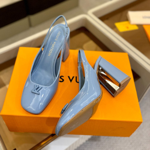 Louis Vuitton Womens Shoes Pumps Luxury Brand Swing Slingback Pump 1AGUIT 8.5cm Heel with Original Box Whatsapp【+1-3239614486】