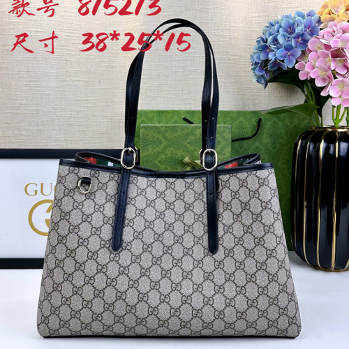 Gucci Womens Bags Shoulder Handbags Luxury Brand GG Emblem large tote bag 815213 FAD6L 9741 whatsapp 【+1-3239614486】