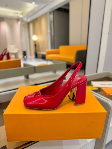 Louis Vuitton Womens Shoes Pumps Luxury Brand Swing Slingback Pump 1AGUIT 8.5cm Heel with Original Box Whatsapp【+1-3239614486】
