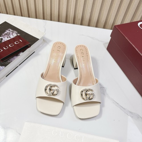 Gucci Womens Shoes Slippers 5cm Heel Luxury Brand Fashion Women's slide sandal with Double G with Horsebit 817257 with Original Box whatsapp【+1-3239614486】