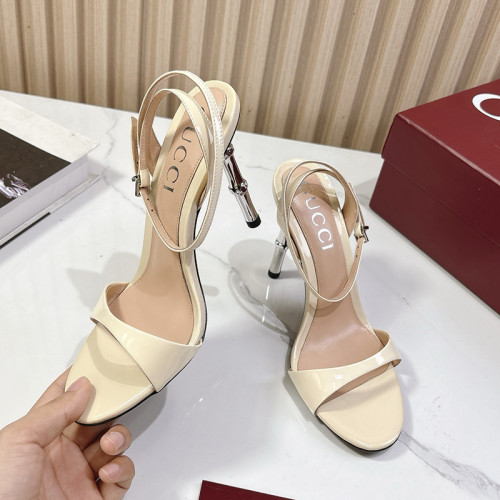 Gucci Womens Shoes Pumps Heels 9cm Luxury Brand Women's slingback sandal in leather 812999 BNC00 1000 with Original Box whatsapp【+1-3239614486】
