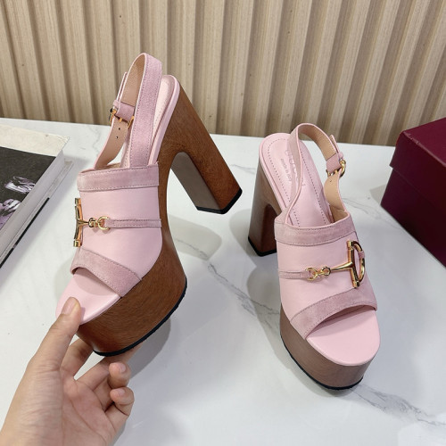 Gucci Womens Shoes Pumps Heels 12cm Luxury Brand Women's platform sandal with Horsebit 834420 AAEXM 2718 with Original Box whatsapp【+1-3239614486】