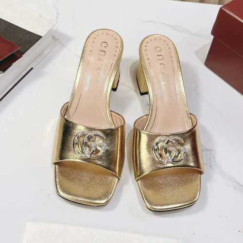 Gucci Womens Shoes Slippers 5cm Heel Luxury Brand Fashion Women's slide sandal with Double G with Horsebit 817257 with Original Box whatsapp【+1-3239614486】