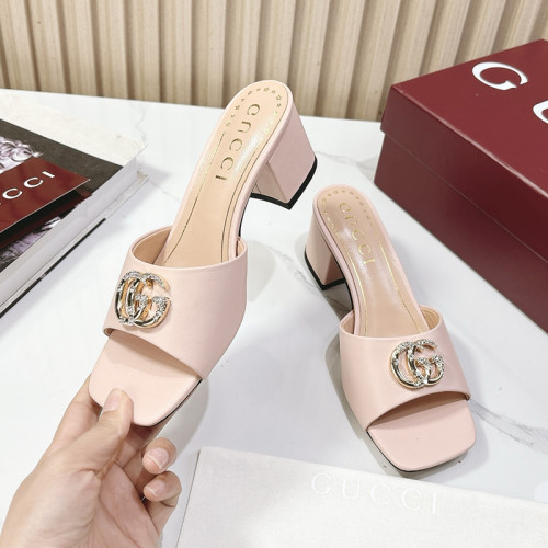 Gucci Womens Shoes Slippers 5cm Heel Luxury Brand Fashion Women's slide sandal with Double G with Horsebit 817257 with Original Box whatsapp【+1-3239614486】