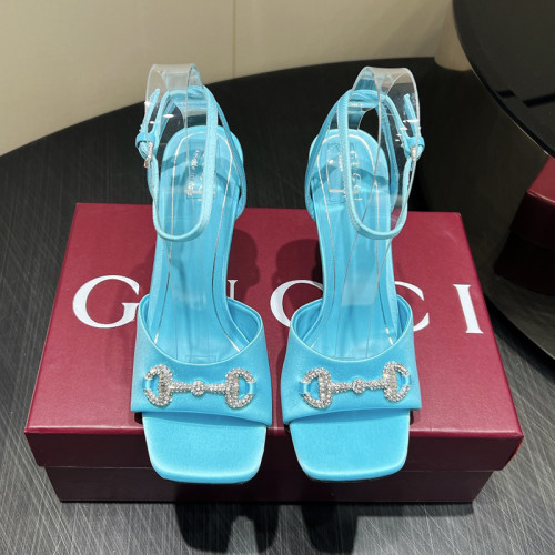 Gucci Womens Shoes Pumps Heels 8cm and 10cm Luxury Brand Women's sandal with crystal Horsebit 834344 FAD88 1046 with Original Box whatsapp【+1-3239614486】