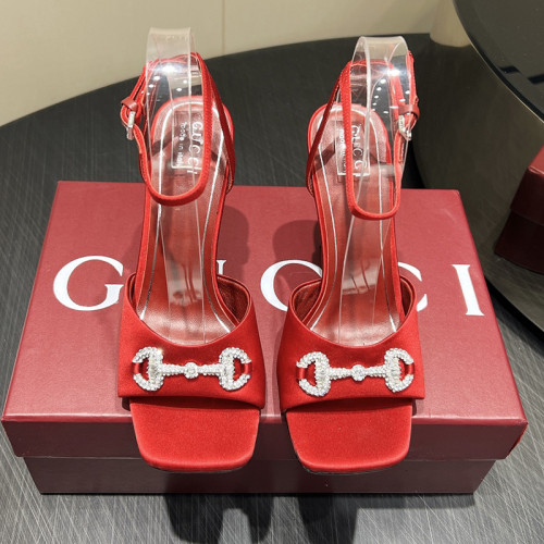 Gucci Womens Shoes Pumps Heels 8cm and 10cm Luxury Brand Women's sandal with crystal Horsebit 834344 FAD88 1046 with Original Box whatsapp【+1-3239614486】