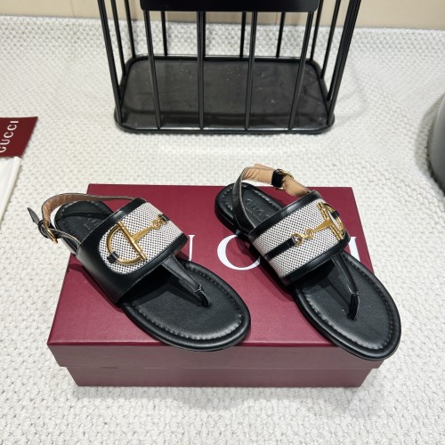Gucci Womens Shoes Slippers Sandals Luxury Brand Fashion Women's thong sandal with Horsebit 834431 AAEXM 6207 with Original Box whatsapp【+1-3239614486】