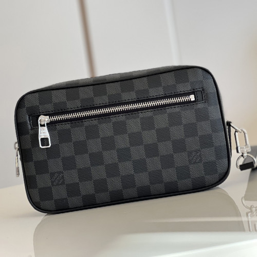 Louis Vuitton Mens Bags Luxury Brand Fashion Type Pochette Kasai business clutch bag N41664 with Original Box whatsapp 【+1-3239614486】