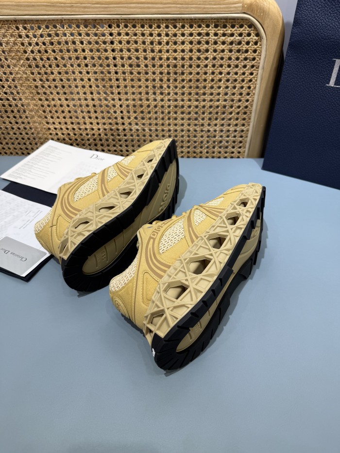 Dior Mens Shoes Sneakers Luxury Brand Breathable B35 NXXT Sneaker Black Technical Fabric and Black Technical Mesh with Original Box Whatsapp 【+1-3239614486】