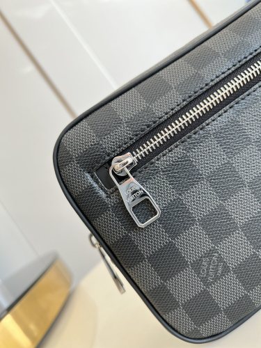 Louis Vuitton Mens Bags Luxury Brand Fashion Type Pochette Kasai business clutch bag N41664 with Original Box whatsapp 【+1-3239614486】