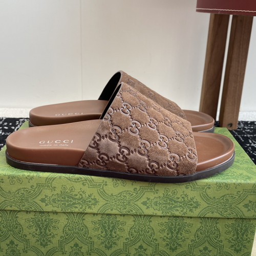 Gucci Womens Mens Unisex Shoes Slippers Sandals Luxury Brand Women's Interlocking G slide sandal in leather 782413 AAAZG 1000 with Original Box whatsapp【+1-3239614486】