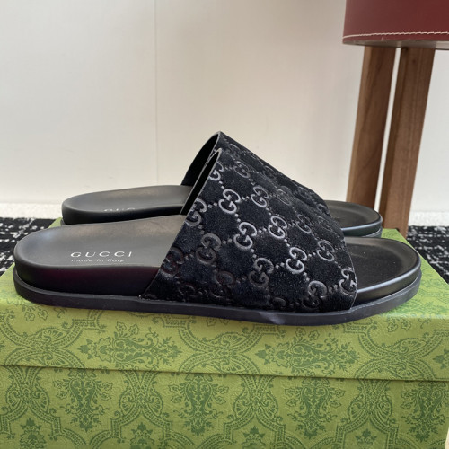 Gucci Womens Mens Unisex Shoes Slippers Sandals Luxury Brand Women's Interlocking G slide sandal in leather 782413 AAAZG 1000 with Original Box whatsapp【+1-3239614486】