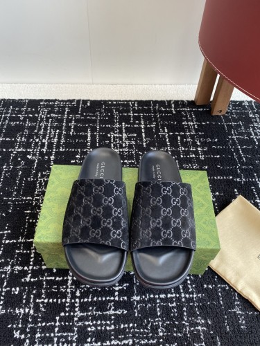 Gucci Womens Mens Unisex Shoes Slippers Sandals Luxury Brand Women's Interlocking G slide sandal in leather 782413 AAAZG 1000 with Original Box whatsapp【+1-3239614486】