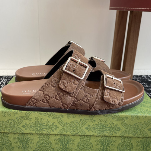 Gucci Womens Mens Unisex Shoes Slippers Sandals Luxury Brand Women's Interlocking G slide sandal in leather 782413 AAAZG 1000 with Original Box whatsapp【+1-3239614486】