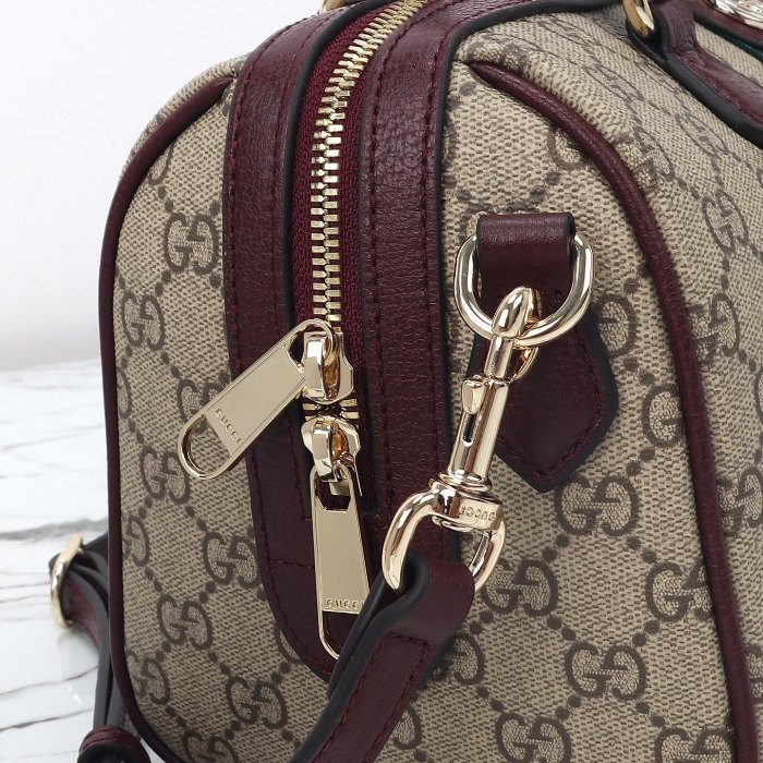 Gucci Womens Bags Shoulder Bag Luxury Brand Ophidia medium boston bag in beige and brown GG fabric 836825 FAE0J 9867 whatsapp 【+1-3239614486】