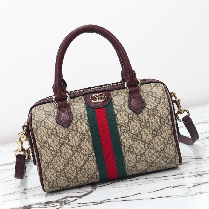 Gucci Womens Bags Shoulder Bag Luxury Brand Ophidia small boston bag in beige and brown GG fabric 841294 FAE0J 9867 ‎841294 FAE0J 9789whatsapp 【+1-3239614486】