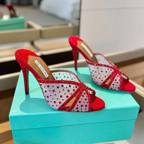 Aquazzura Womens Shoes Pumps Sandals Luxury Brand Tequila Sandal 10cm Heel with Original Box Whatsapp【+1-3239614486】