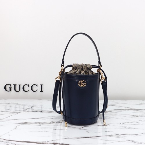 Gucci Womens Bags Shoulder Bag Luxury Brand Gucci Ophidia mini bucket bag in brown leather 760201 AACP4 2342 whatsapp 【+1-3239614486】
