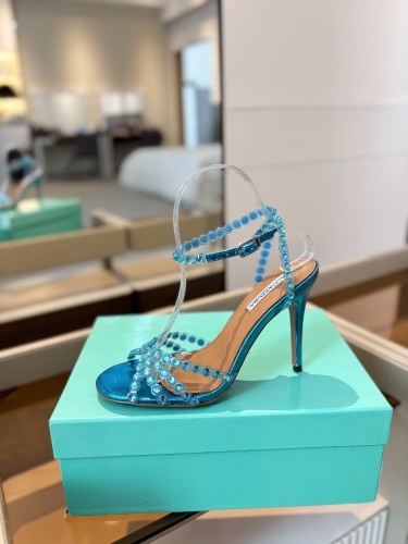 Aquazzura Womens Shoes Pumps Sandals Luxury Brand Tequila Sandal 10cm Heel with Original Box Whatsapp【+1-3239614486】
