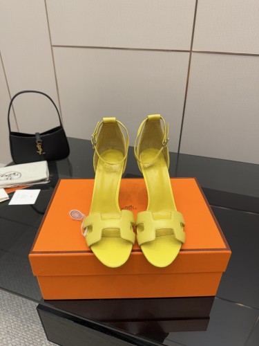 Hermes Womens Shoes Premiere Joy Slippers Sandals with 6.5cm and 9cm Heel Casual Fashion Sandals Luxury Brand with Original Box Whatsapp【+1-3239614486】