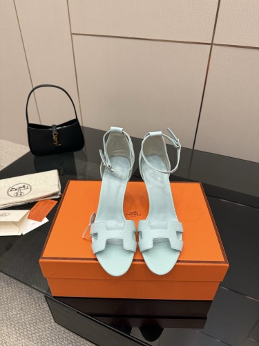 Hermes Womens Shoes Premiere Joy Slippers Sandals with 6.5cm and 9cm Heel Casual Fashion Sandals Luxury Brand with Original Box Whatsapp【+1-3239614486】