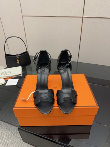 Hermes Womens Shoes Premiere Joy Slippers Sandals with 6.5cm and 9cm Heel Casual Fashion Sandals Luxury Brand with Original Box Whatsapp【+1-3239614486】