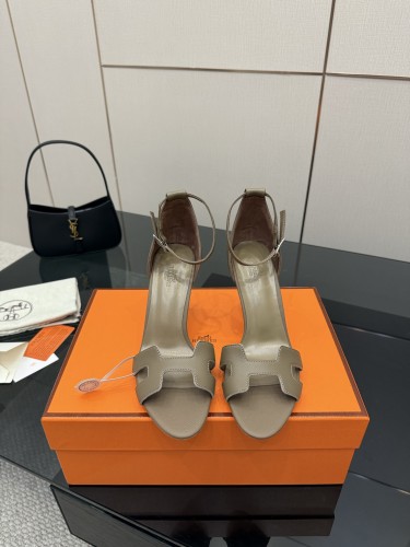 Hermes Womens Shoes Premiere Joy Slippers Sandals with 6.5cm and 9cm Heel Casual Fashion Sandals Luxury Brand with Original Box Whatsapp【+1-3239614486】