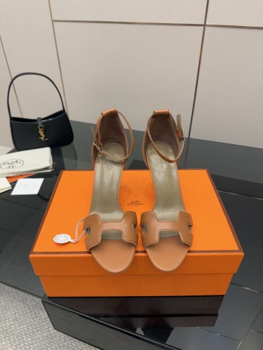 Hermes Womens Shoes Premiere Joy Slippers Sandals with 6.5cm and 9cm Heel Casual Fashion Sandals Luxury Brand with Original Box Whatsapp【+1-3239614486】