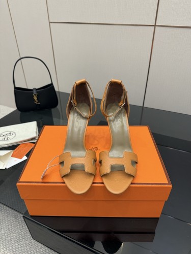Hermes Womens Shoes Premiere Joy Slippers Sandals with 6.5cm and 9cm Heel Casual Fashion Sandals Luxury Brand with Original Box Whatsapp【+1-3239614486】
