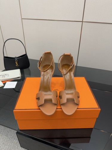 Hermes Womens Shoes Premiere Joy Slippers Sandals with 6.5cm and 9cm Heel Casual Fashion Sandals Luxury Brand with Original Box Whatsapp【+1-3239614486】