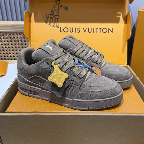 Louis Vuitton Mens Shoes Fashion Sneakers Design Luxury Brand LV TRAINER Skate SNEAKER Mix of materials with Original Box 1ABLXH Whatsapp 【+1-3239614486】