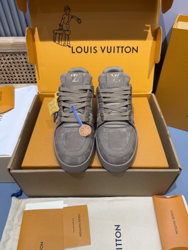 Louis Vuitton Mens Shoes Fashion Sneakers Design Luxury Brand LV TRAINER Skate SNEAKER Mix of materials with Original Box 1ABLXH Whatsapp 【+1-3239614486】