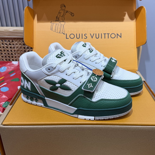 Louis Vuitton Mens Shoes Fashion Sneakers Design Luxury Brand LV TRAINER Skate SNEAKER Mix of materials with Original Box 1ABLXH Whatsapp 【+1-3239614486】