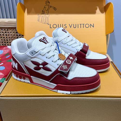Louis Vuitton Mens Shoes Fashion Sneakers Design Luxury Brand LV TRAINER Skate SNEAKER Mix of materials with Original Box 1ABLXH Whatsapp 【+1-3239614486】