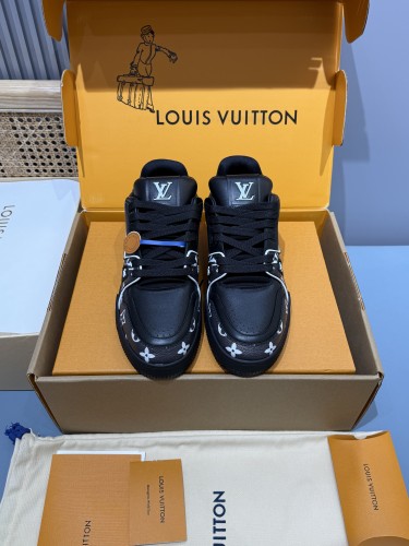 Louis Vuitton Mens Shoes Fashion Sneakers Design Luxury Brand LV TRAINER Skate SNEAKER Mix of materials with Original Box 1ABLXH Whatsapp 【+1-3239614486】
