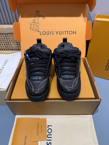 Louis Vuitton Mens Shoes Fashion Sneakers Design Luxury Brand LV TRAINER Skate SNEAKER Mix of materials with Original Box 1ABLXH Whatsapp 【+1-3239614486】