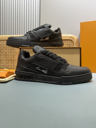 Louis Vuitton Mens Shoes Fashion Sneakers Design Luxury Brand LV TRAINER Skate SNEAKER Mix of materials with Original Box 1ABLXH Whatsapp 【+1-3239614486】