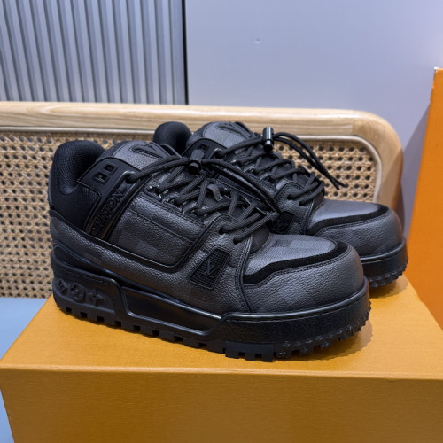 Louis Vuitton Mens Shoes Fashion Sneakers Design Luxury Brand LV TRAINER Skate SNEAKER Mix of materials with Original Box 1ABLXH Whatsapp 【+1-3239614486】