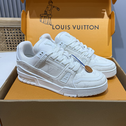 Louis Vuitton Mens Shoes Fashion Sneakers Design Luxury Brand LV TRAINER Skate SNEAKER Mix of materials with Original Box 1ABLXH Whatsapp 【+1-3239614486】