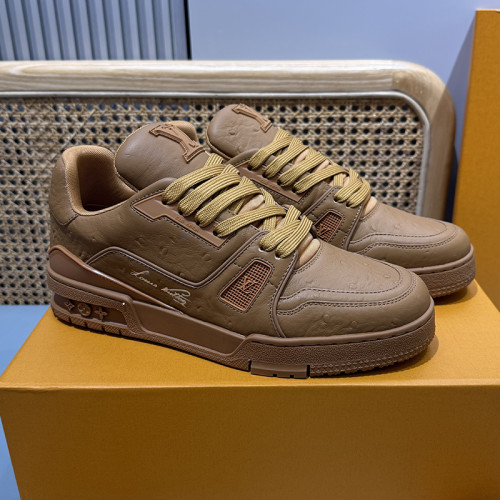 Louis Vuitton Mens Shoes Fashion Sneakers Design Luxury Brand LV TRAINER Skate SNEAKER Mix of materials with Original Box 1ABLXH Whatsapp 【+1-3239614486】