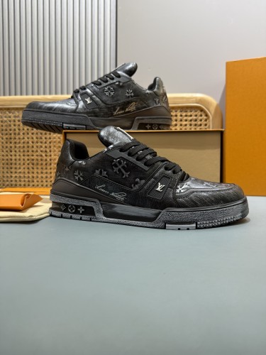 Louis Vuitton Mens Shoes Fashion Sneakers Design Luxury Brand LV TRAINER Skate SNEAKER Mix of materials with Original Box 1ABLXH Whatsapp 【+1-3239614486】
