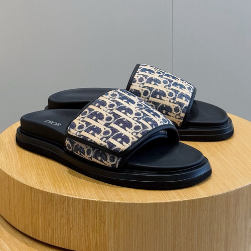 Dior Mens Shoes Sandals Luxury Designer Dior Aqua Sandal Dior Oblique Jacquard 3SA167ZSA_H969 with Original Box whatsapp 【+1-3239614486】