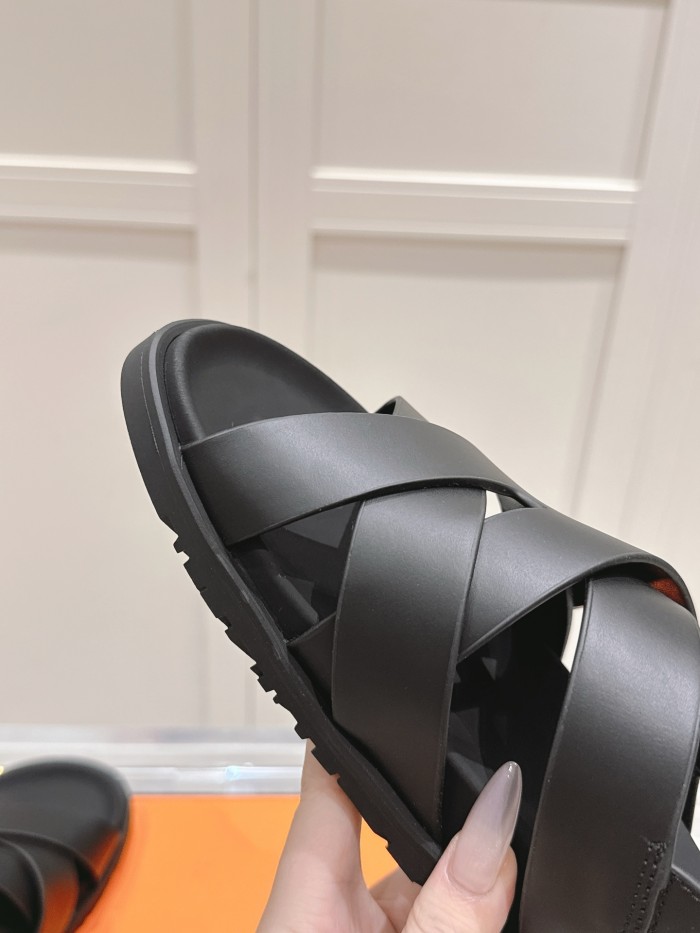 Hermes Mens Shoes Slippers Sandals Casual Fashion Sandals Luxury Brand Kazimir Sandal with Original Box Whatsapp【+1-3239614486】