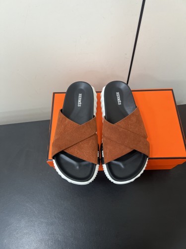 Hermes Mens Shoes Slippers Sandals Casual Fashion Sandals Luxury Brand Infra sandal with Original Box Whatsapp【+1-3239614486】