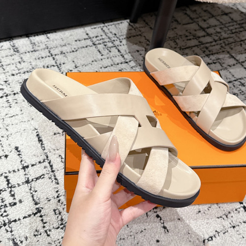 Hermes Mens Shoes Slippers Sandals Casual Fashion Sandals Luxury Brand Kazimir Sandal with Original Box Whatsapp【+1-3239614486】