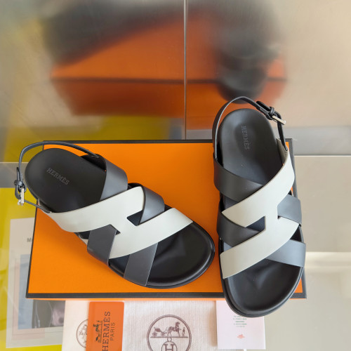 Hermes Mens Shoes Slippers Sandals Casual Fashion Sandals Luxury Brand Kazimir Sandal with Original Box Whatsapp【+1-3239614486】