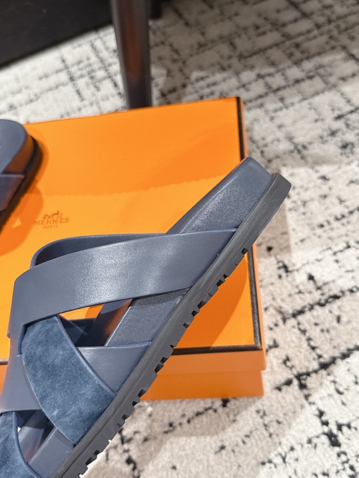 Hermes Mens Shoes Slippers Sandals Casual Fashion Sandals Luxury Brand Kazimir Sandal with Original Box Whatsapp【+1-3239614486】