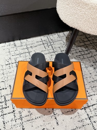 Hermes Mens Shoes Slippers Sandals Casual Fashion Sandals Luxury Brand Kazimir Sandal with Original Box Whatsapp【+1-3239614486】